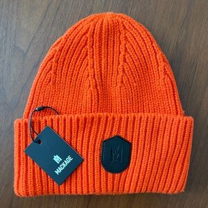 Mackage Jude Orange Knit Beanie